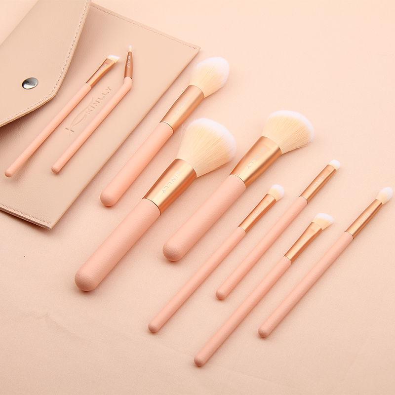 Makeup Brushes 9pcs Classic Synthetic Hair Powder Foundation Eye Shadow Blush Blending Blender Make Up Brush Set Cosmetics Tool