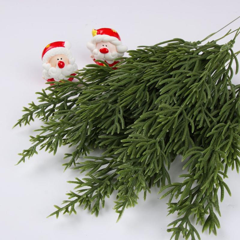 Christmas Decorations 6Pcs Pine Needles Branch Green Leaf Leaves Home Plastic Wedding Decorative Wreaths Artificial Plants
Christmas Decorations 6Pcs Pine Needles Branch Green Leaf Leaves Home Plastic Wedding Decorative Wreaths Artificial Plants