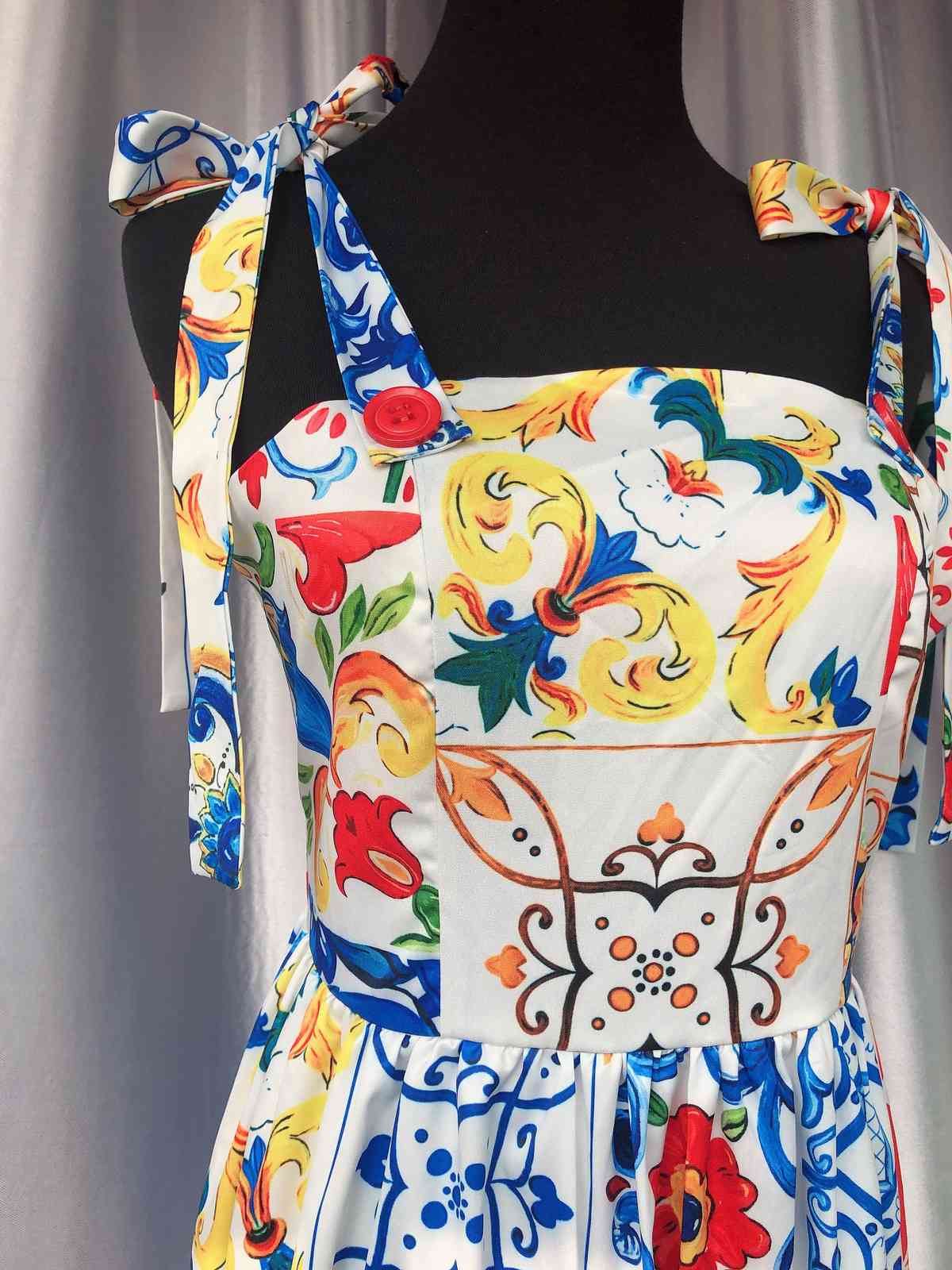 Fashion Runway Summer Dress Spaghetti Strap Backless Blue and White Porcelain Floral Print Long 210421