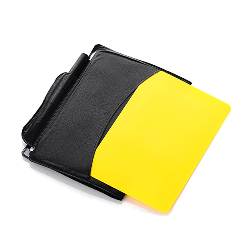 Football Soccer Card Referee Kit Volleyball Warning Red Yellow Penalty Flag Score Book Sheets Pencil Other Sporting Goods Gear Acc