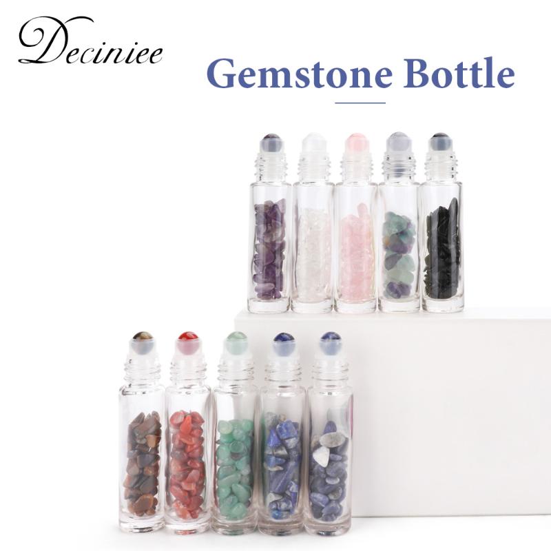 10pcs 10ml Roll On Bottles Natural Gemstone Essential Oil Roller Ball Transparent Perfumes Liquid With Crystal Chips Storage & Jars
10pcs 10ml Roll On Bottles Natural Gemstone Essential Oil Roller Ball Transparent Perfumes Liquid With Crystal Chips Storage & Jars