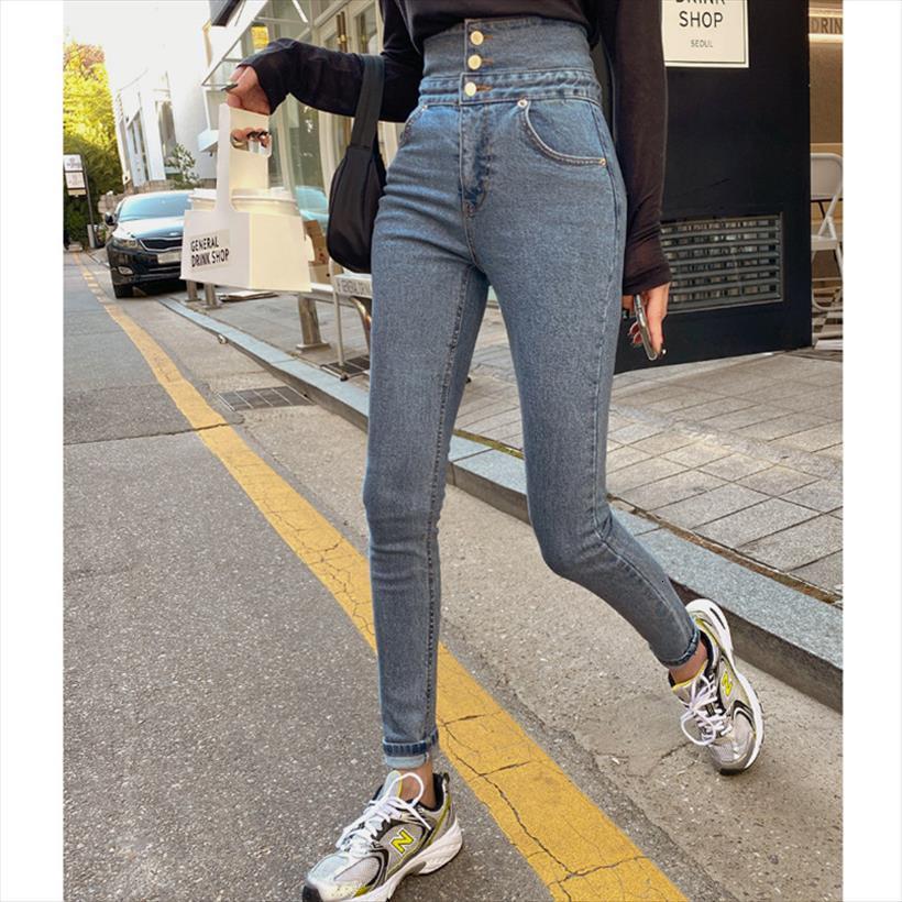 chic skinny jeans high waist womens short elastic denim pencil pants trousers korean three button, White;black
chic skinny jeans high waist womens short elastic denim pencil pants trousers korean three button, White;black