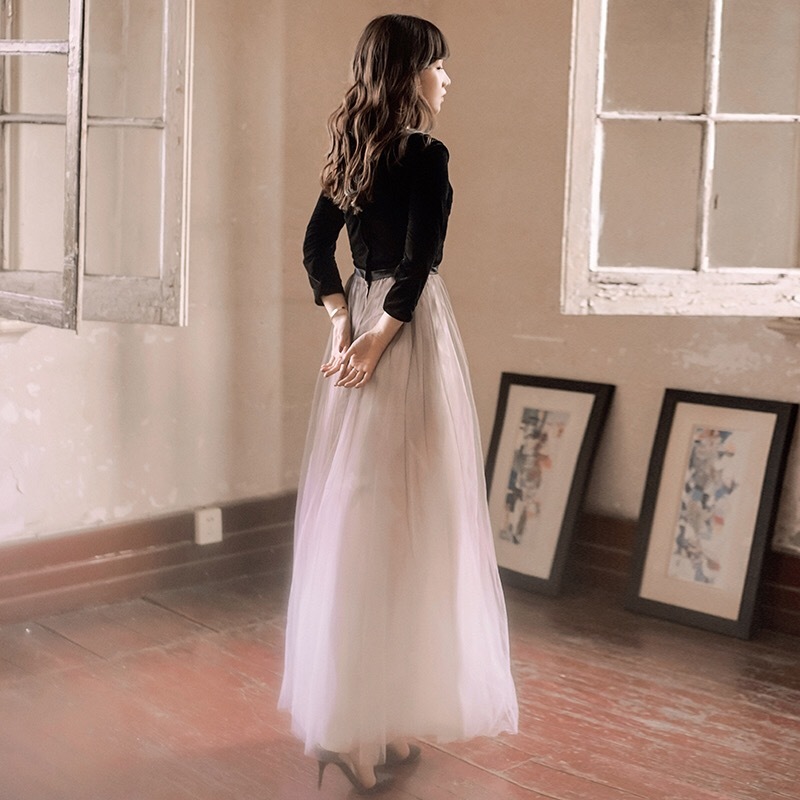 Elegant black V-neck Dress Gradient backless sequins party event dress Women Formal Event Vestidos 210421