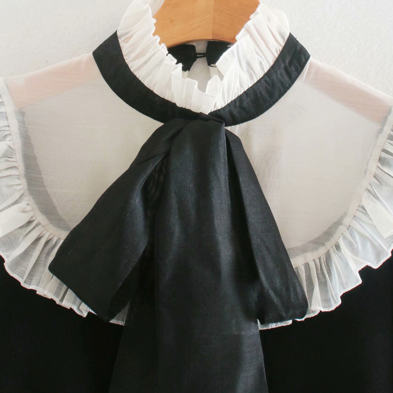 Autumn Women Sweet Spliced Sweater Long Sleeve Bow Tie Knitting Elasticity Female Street Fashion Pullovers Sweaters 210513