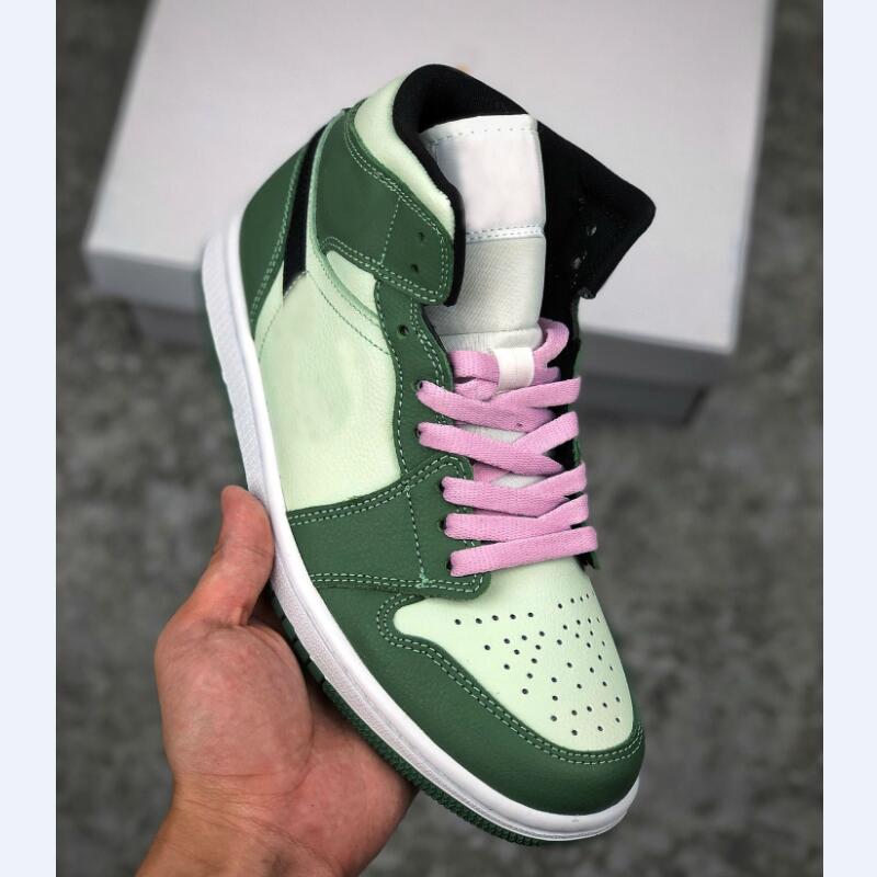 1 Mid Dutch Green Shoe Women Men Muti-color Basketball Shoes Outdoor Sports Sneakers Mens Trainers, White;red
1 Mid Dutch Green Shoe Women Men Muti-color Basketball Shoes Outdoor Sports Sneakers Mens Trainers, White;red