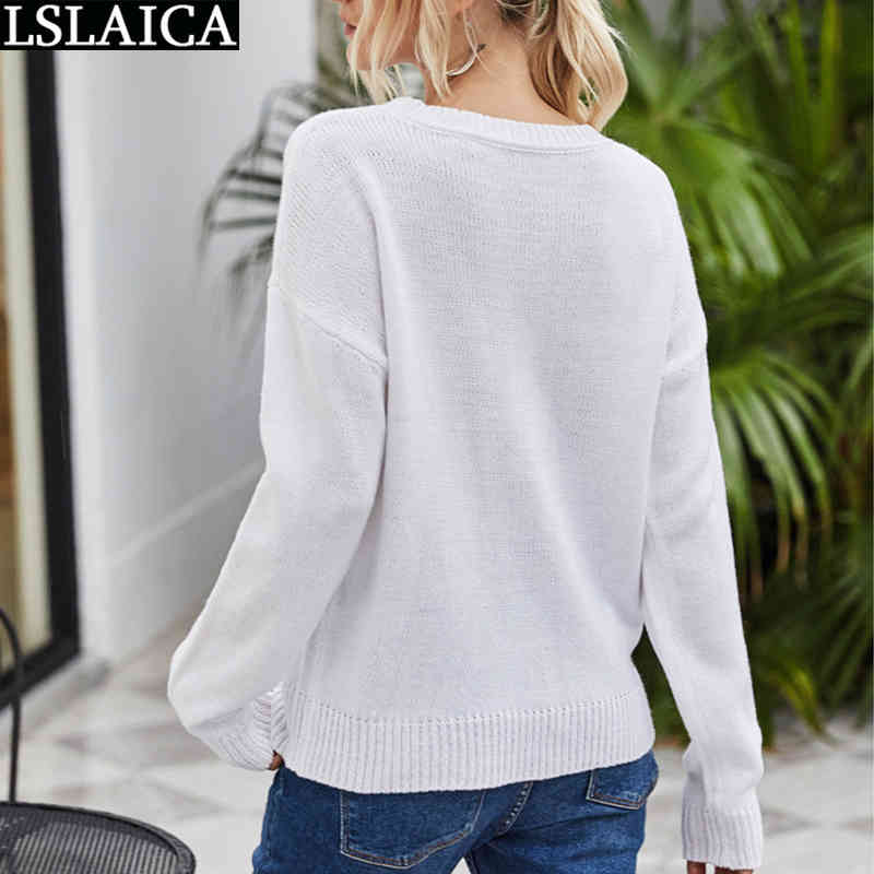 Casual Sweater Women Heart Patchwork Long Sleeve O Neck Pullovers Woman Sweaters Fashion Loose Female Tops Autumn High Street 210520
