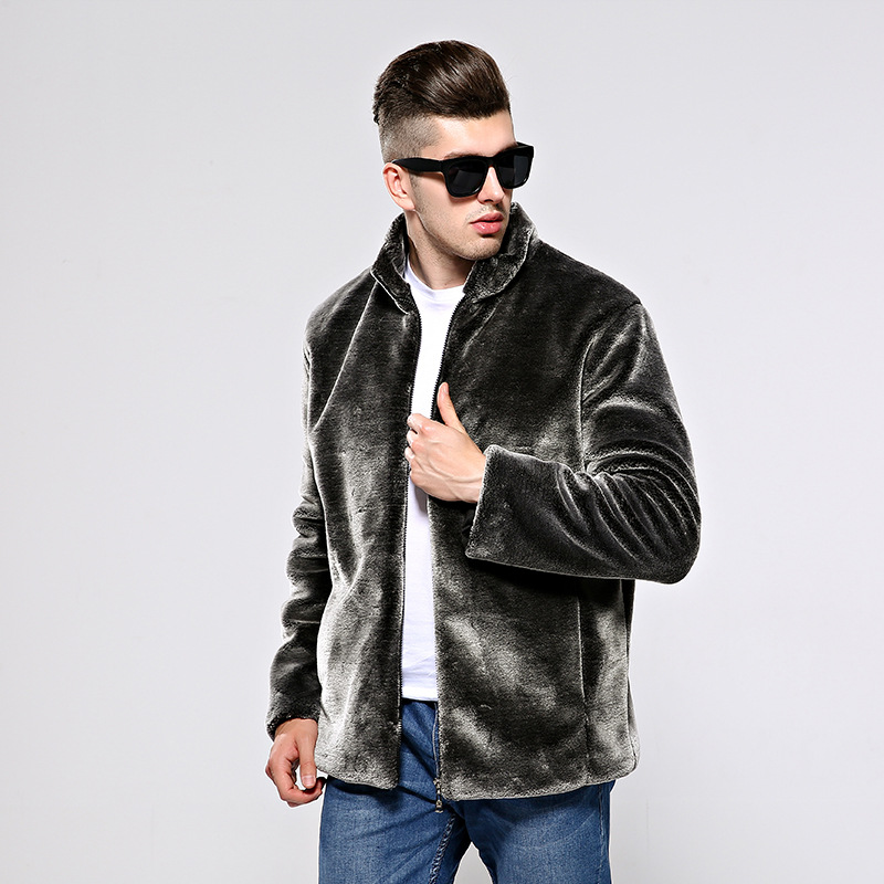 Fur Jacket Men's New 2018 Korean Casual Jacket Stand Collar Mink Fur Men Mink, Black
Fur Jacket Men's New 2018 Korean Casual Jacket Stand Collar Mink Fur Men Mink, Black
