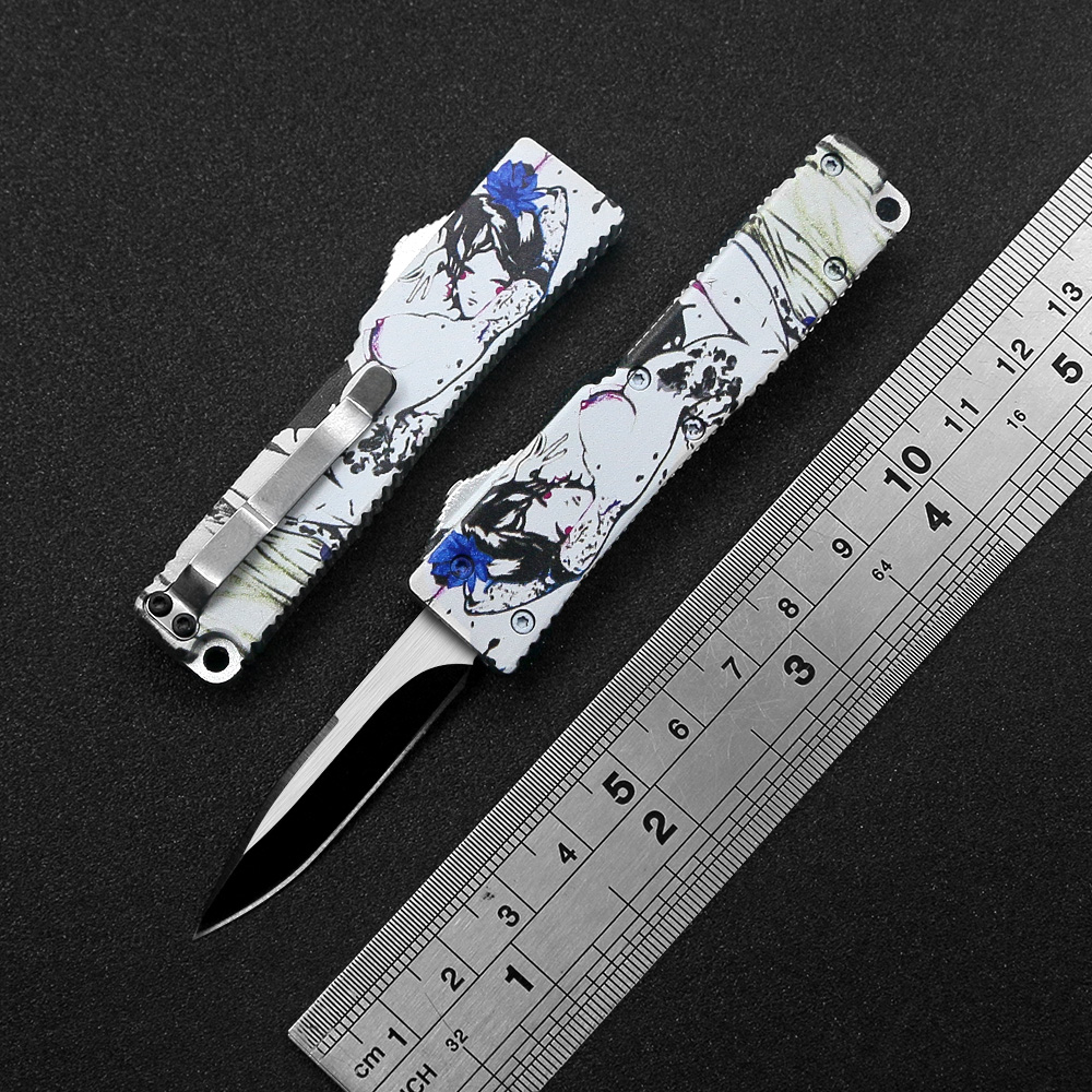 Mini Japanese style silver key pendant automatic knife 440 blade CNC aluminum handle 3D printing pictures Outdoor EDC tools
Mini Japanese style silver key pendant automatic knife 440 blade CNC aluminum handle 3D printing pictures Outdoor EDC tools