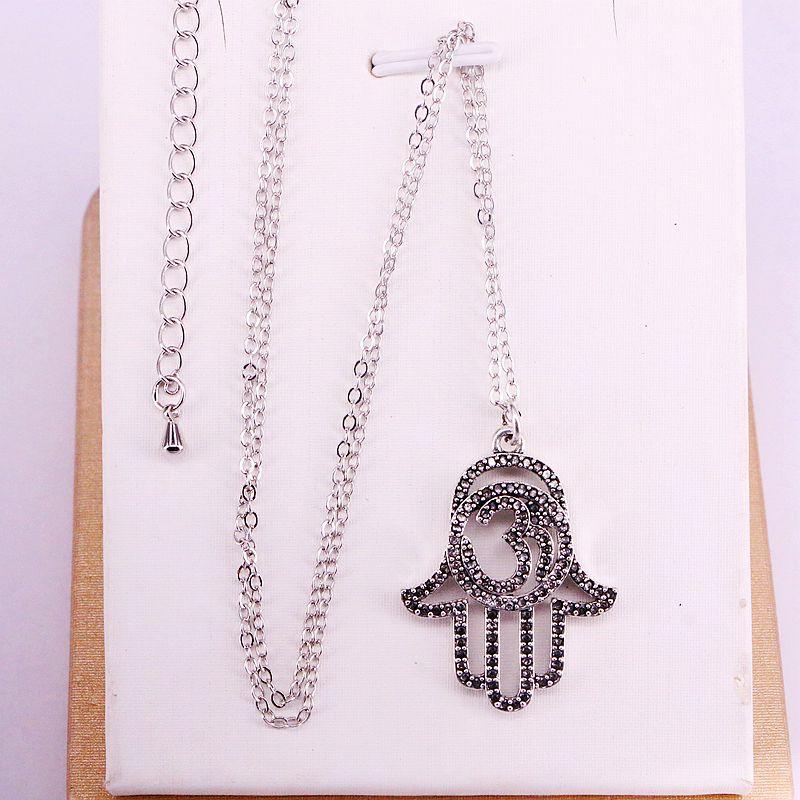 Pendant Necklaces 6PCS, Antique Silver Color Black CZ Micro Pave Hamsa Hand Necklace Fashion Jewelry Metal Chain Elegant Vintage Gift
Pendant Necklaces 6PCS, Antique Silver Color Black CZ Micro Pave Hamsa Hand Necklace Fashion Jewelry Metal Chain Elegant Vintage Gift