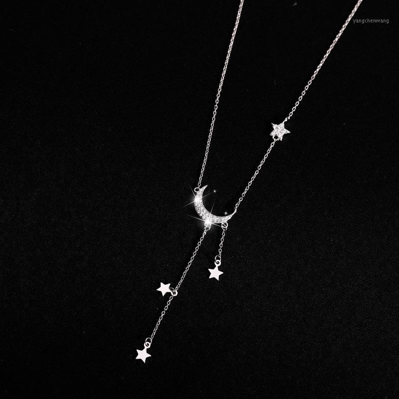 JrSr 100% 925 Sterling Silver Star Moon Tassel Necklace 2021 Woman Luxury DIY Jewelry Valentine's Day Gift Chains
JrSr 100% 925 Sterling Silver Star Moon Tassel Necklace 2021 Woman Luxury DIY Jewelry Valentine's Day Gift Chains