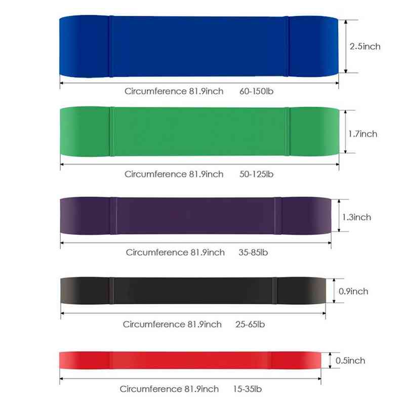 Fitness Rubber Resistance Bands Set Heavy Duty Pull Up Band Yoga Workout Strength Training Elastic Bands Loop Expander Equipment 220114