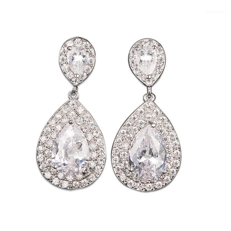 Stud Bettyue Brand Fashion White Cubic Zircon Three Colors Water Drop Jewelry Earrings For Woman Lover Florid Wedding Party Gift, Golden;silver
Stud Bettyue Brand Fashion White Cubic Zircon Three Colors Water Drop Jewelry Earrings For Woman Lover Florid Wedding Party Gift, Golden;silver