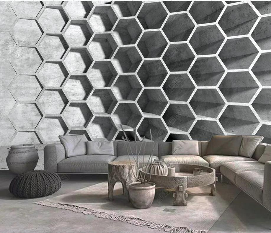 Custom wallpapers modern wallpaper for living room Extended space three-dimensional 3d background wall