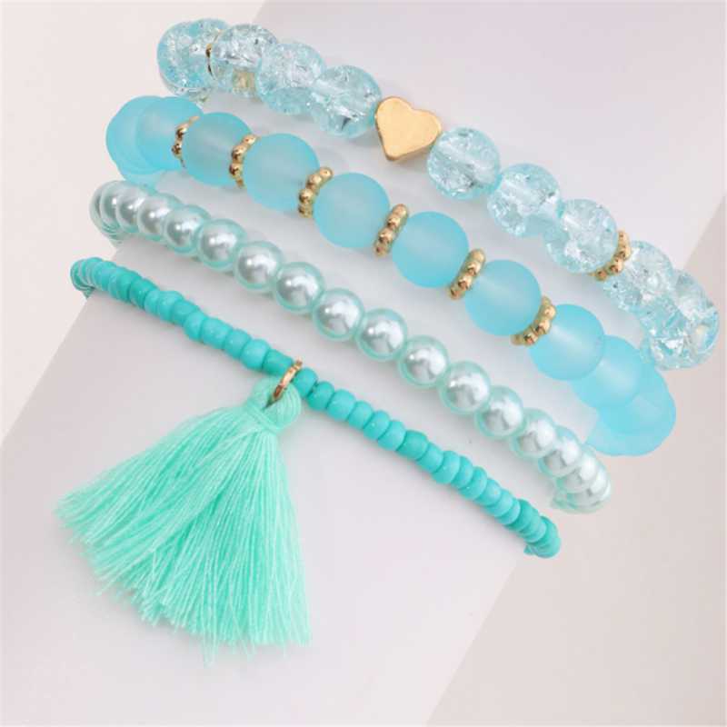 Beaded, Strands DIEZI Bohemian Acrylic Stone Beads Bracelet For Women Girls Gift Tassel Elastic Rope Heart Charm Wrap Pulseira Feminina
Beaded, Strands DIEZI Bohemian Acrylic Stone Beads Bracelet For Women Girls Gift Tassel Elastic Rope Heart Charm Wrap Pulseira Feminina