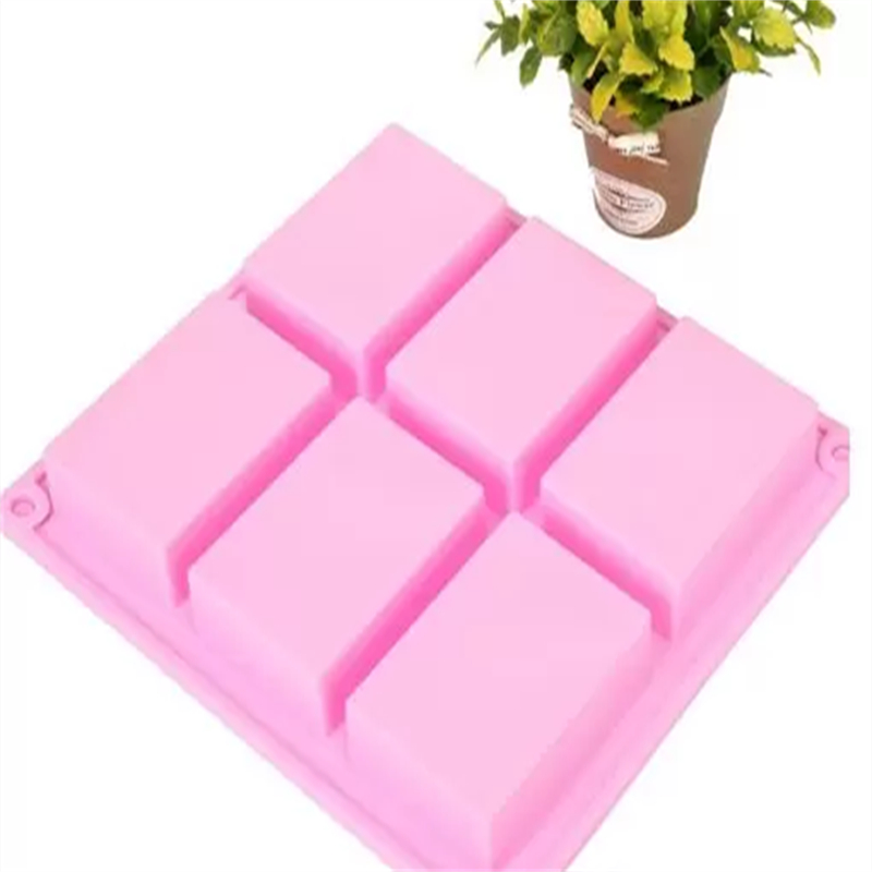 Baking Moulds 85525cm square Silicone Baking Mould Cake Pan Molds Handmade Biscuit Soap mold2561287