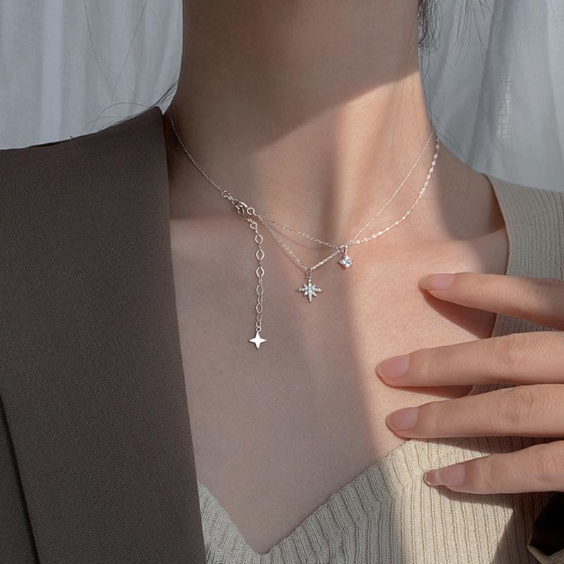 Pendant Necklaces Fashion Star Tassel Elegant Necklace Kpop Style Temperament Charm Party For Women Choker Zircon Jewelry Gift, Silver
Pendant Necklaces Fashion Star Tassel Elegant Necklace Kpop Style Temperament Charm Party For Women Choker Zircon Jewelry Gift, Silver