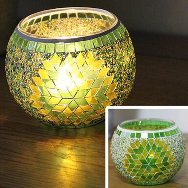 Candle Holders Holder Handmade Mosaic Romantic Candlelight Dinner Wedding Party Lamp Home Decoration Candelabra
