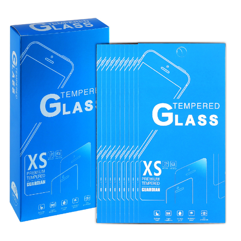 Empty Tempered Glass Screen Protector Retail Package Box Only For 4.0 - 6.0 inchiPhone 12 11 X XS 8 7 6 6S Plus Samsung Huawei XiaoMi RedMi MOTO LG