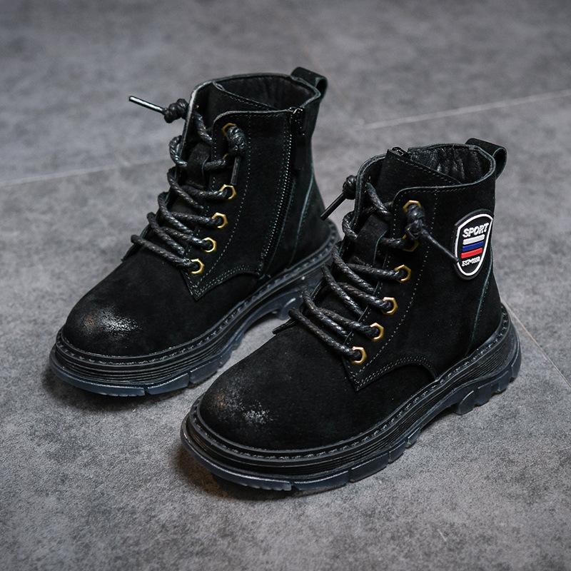 Boots Genuine Leather Children' 2021 Autumn And Winter Retro Rub Color Casual Plus Velvet Snow Warm Boy, Black;grey
Boots Genuine Leather Children' 2021 Autumn And Winter Retro Rub Color Casual Plus Velvet Snow Warm Boy, Black;grey