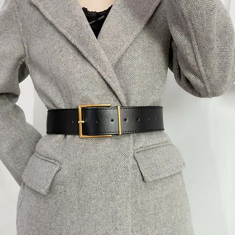 Belts Corset Belt Soft Pu Leather For Women Wide Cummerbunds Design Cinturon Mujer Vintage Metal Pin Buckle Waist Strap Cintos, Black;brown
Belts Corset Belt Soft Pu Leather For Women Wide Cummerbunds Design Cinturon Mujer Vintage Metal Pin Buckle Waist Strap Cintos, Black;brown