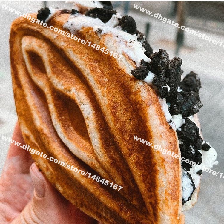 Commercial Use Non stick 110v 220v Electric Vagina Penis Waffle Baker Vulvashaped Waffle Maker Machine