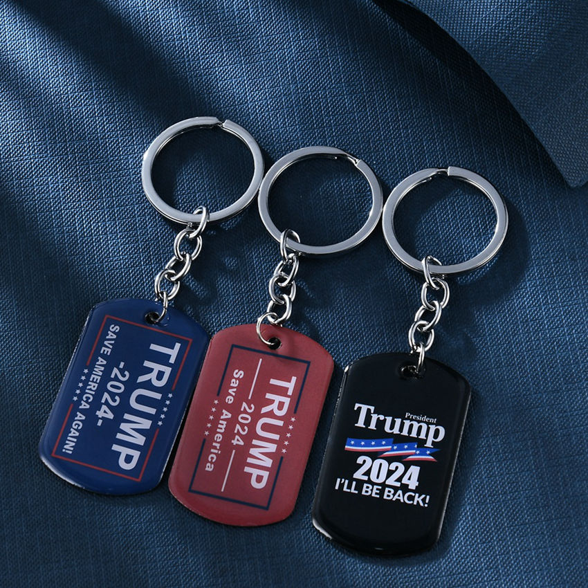 2024 Trump Keychain US President Election Flag Key Pendant Stainless Steel Trump I'll Be Back Keyring LLA680, Silver
2024 Trump Keychain US President Election Flag Key Pendant Stainless Steel Trump I'll Be Back Keyring LLA680, Silver