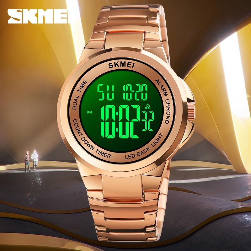 Wristwatches SKMEI Street Fashion TungstenSteel Chronograph Alarm Clock Electronic Watch Waterproof Luminous Simple Male Steel Band Watch171, Slivery;brown
Wristwatches SKMEI Street Fashion TungstenSteel Chronograph Alarm Clock Electronic Watch Waterproof Luminous Simple Male Steel Band Watch171, Slivery;brown