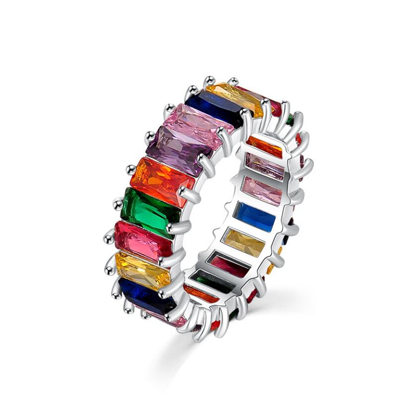 Hip Hop Color Rectangular Zircon Rings for Men and Women Simple Party Jewelry Size 6 7 8 9
Hip Hop Color Rectangular Zircon Rings for Men and Women Simple Party Jewelry Size 6 7 8 9
