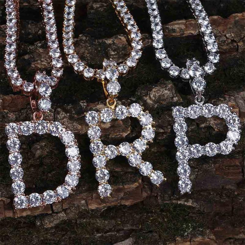 Pendant Necklaces Tennis Letters & For Men/Women Gold Silver Color Fashion Hip Hop Jewelry With 4mm Chain
Pendant Necklaces Tennis Letters & For Men/Women Gold Silver Color Fashion Hip Hop Jewelry With 4mm Chain