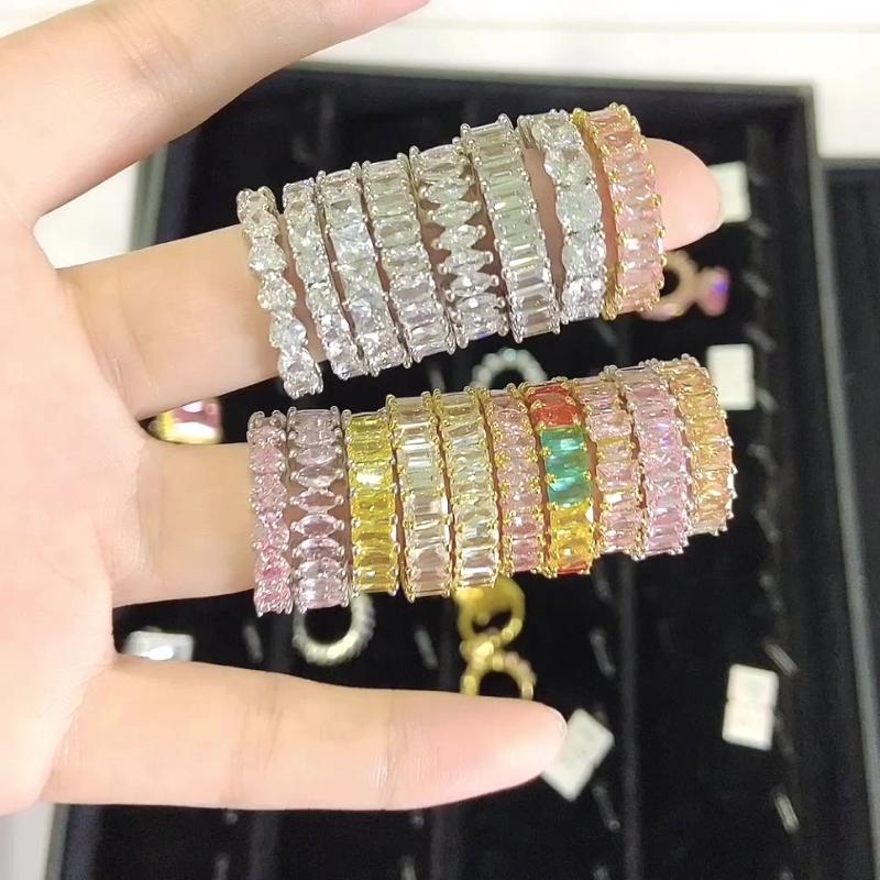 Wedding Rings Cubic Zirconia Diamond Brass 18k Gold Plated Insta Stackable Ring Jewelry Women's Joint
Wedding Rings Cubic Zirconia Diamond Brass 18k Gold Plated Insta Stackable Ring Jewelry Women's Joint