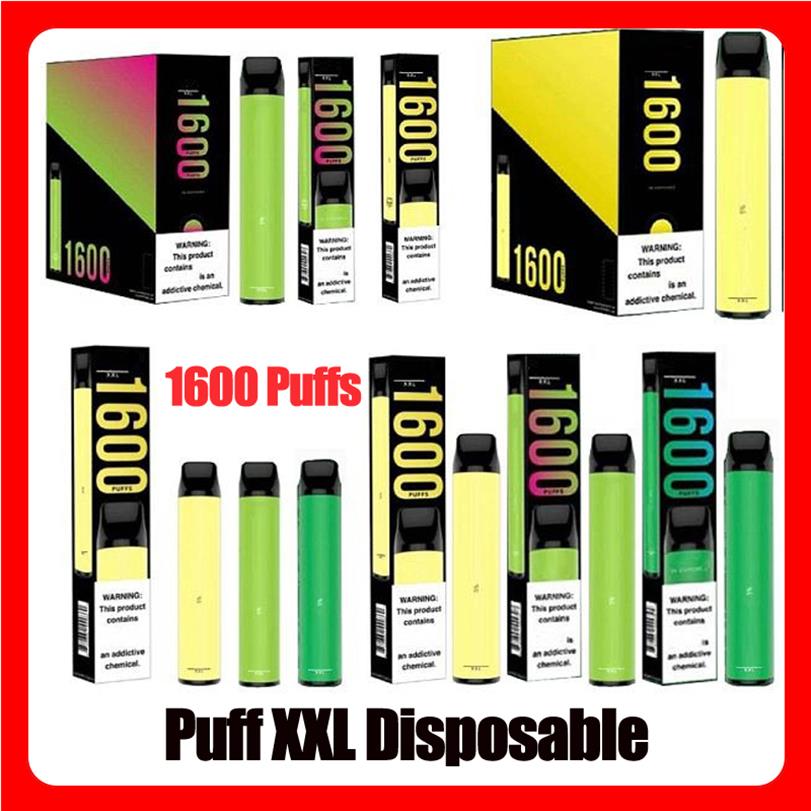 PUFF XXL Disposable Device 1600+ Puffs 18 Colors Puff Bar Plus Xtra E Cigarette Vape Pen Free DHLa37
PUFF XXL Disposable Device 1600+ Puffs 18 Colors Puff Bar Plus Xtra E Cigarette Vape Pen Free DHLa37
