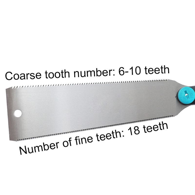 Double edges SK5 Steel Handsaw Tenon 3-Edge Teeth with Tpr Handle For Wood Bamboo Plastic Cutting Woodworking Tool