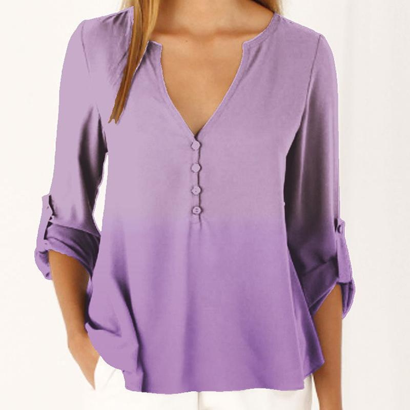 Blouses & Shirts 2021 Female Plus Size 2XL Long Sleeve Chiffon Elegant Lady Loose Tops Chic Clothes Women's Fashion Women Blouse, Purple
Blouses & Shirts 2021 Female Plus Size 2XL Long Sleeve Chiffon Elegant Lady Loose Tops Chic Clothes Women's Fashion Women Blouse, Purple