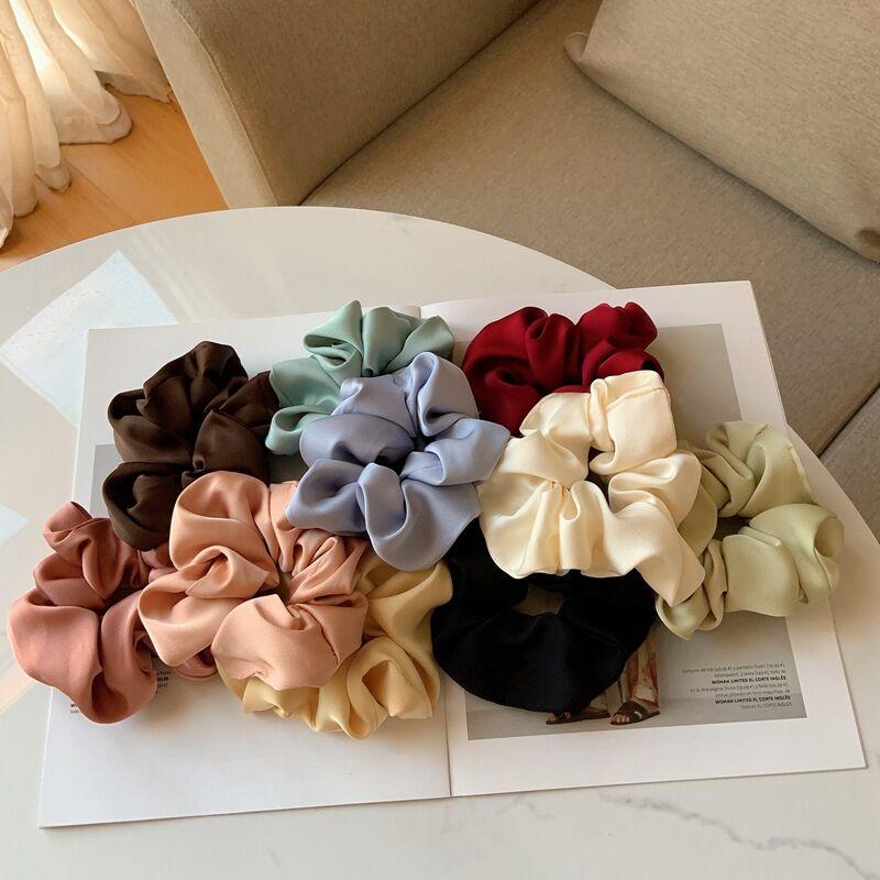 New Large Bows Scrunchies Silk Ponytail Holder Hair Accessories Elastic Bands Grip Loop Scrunchy Gum, As pic
New Large Bows Scrunchies Silk Ponytail Holder Hair Accessories Elastic Bands Grip Loop Scrunchy Gum, As pic