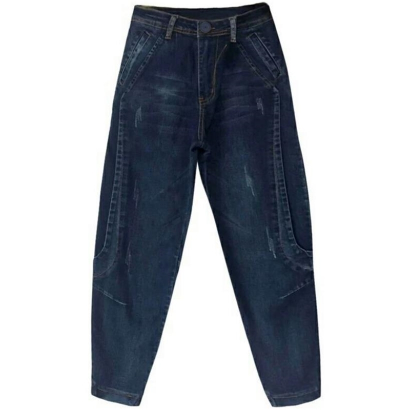 Boyfriend Jeans High Waist Harem Pants Women Trousers Casual Plus Size Loose Denim Pants 210616, Blue
Boyfriend Jeans High Waist Harem Pants Women Trousers Casual Plus Size Loose Denim Pants 210616, Blue