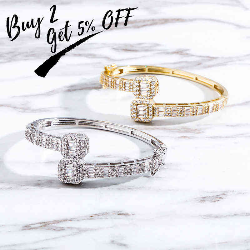 TOPGRILLZ Personality 5mm Bracelet High Quality Iced Out Micro Pave Cubic Zirconia Hip Hop Fashion Jewelry Gift For Women 220117