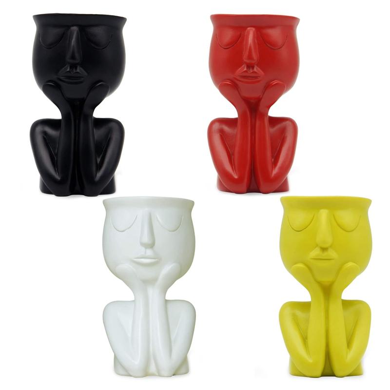 Nordic Artist Home Crafts Ornaments Abstract Figures Creative Resin Flower Pot Human Face Succulent Vase Vases
Nordic Artist Home Crafts Ornaments Abstract Figures Creative Resin Flower Pot Human Face Succulent Vase Vases