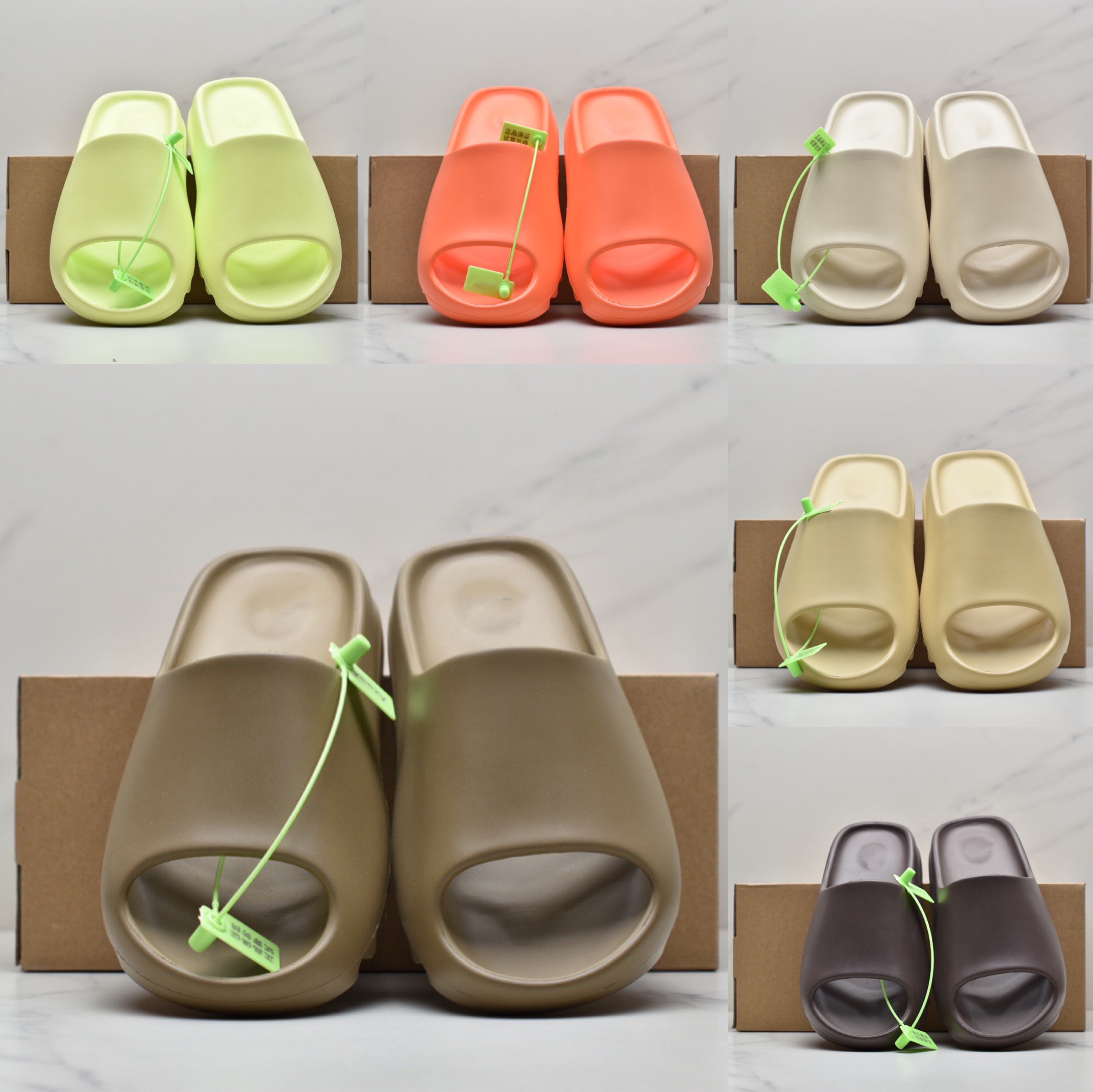 With box Slides slipper sandals men Shoes enflame orange Enfora desert sand resin bone earth brown soot triple black mens women sneake 36-46, Green
With box Slides slipper sandals men Shoes enflame orange Enfora desert sand resin bone earth brown soot triple black mens women sneake 36-46, Green