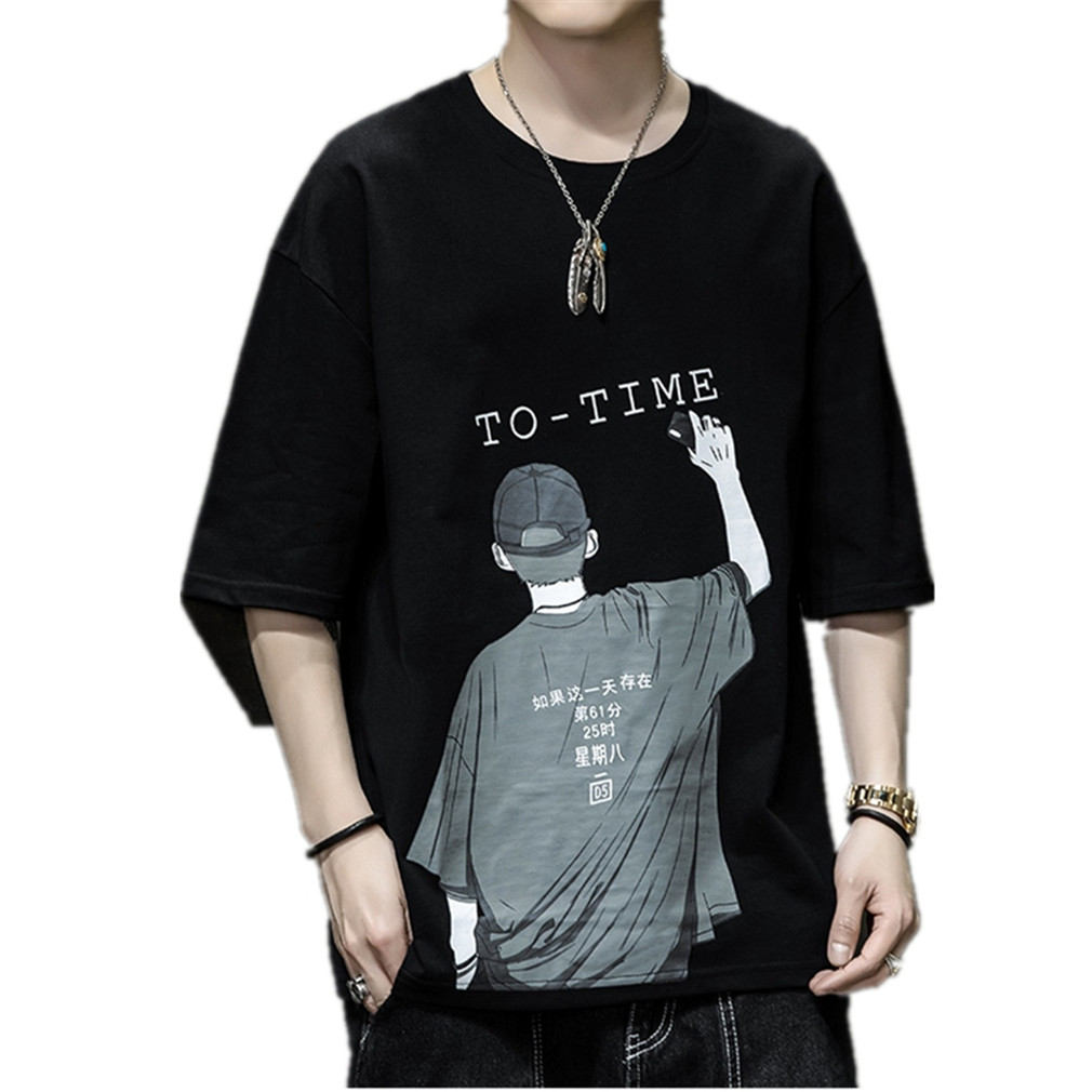 Mens Outdoor Loose Fit Cycling Tee Short-Sleeve Crewneck Cotton T-Shirt Skateboard Running Athletic Tops Funny Graphic T-shirts, Black
Mens Outdoor Loose Fit Cycling Tee Short-Sleeve Crewneck Cotton T-Shirt Skateboard Running Athletic Tops Funny Graphic T-shirts, Black