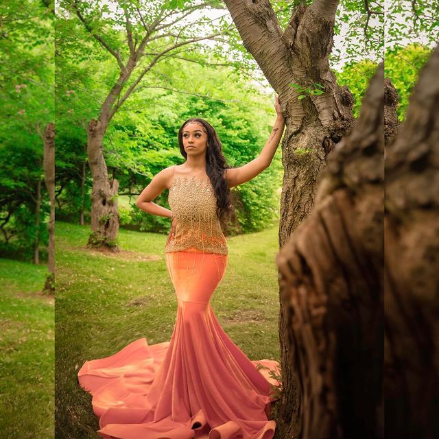 2021 Plus Size Arabic Aso Ebi Orange Mermaid Velvet Prom Dresses Lace Beaded Sheer Neck Evening Formal Party Second Reception Gowns Dress ZJ212