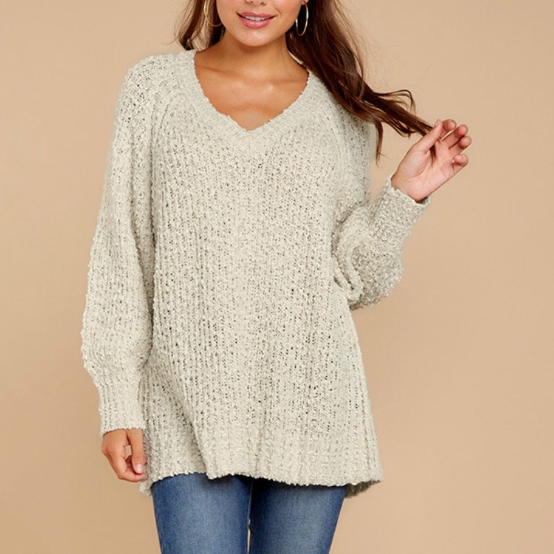 Sexy Knitted V Neck Sweater Women Plus Size Loose Oversized Pullover Female Long Sleeve Winter Knitwear 210603, Brown
Sexy Knitted V Neck Sweater Women Plus Size Loose Oversized Pullover Female Long Sleeve Winter Knitwear 210603, Brown