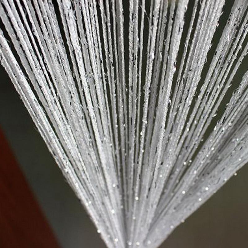 Curtain & Drapes 100X200cm Shiny Tassel Flash Line Door Window String Valance Divider Decorative For Party Bedroom Wedding