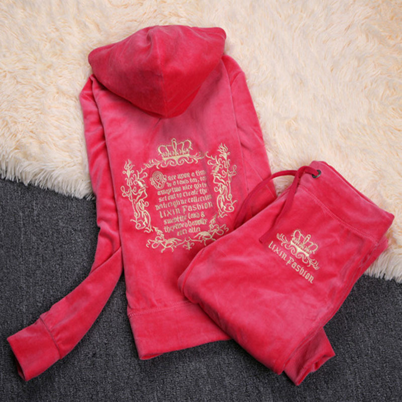 High Quality Velvet Fabric Tracksuits Women Velour Sweatsuit Hoodies Full Sleeve Tops and Sweat Pants Set S-xxxl4UTF, Black
High Quality Velvet Fabric Tracksuits Women Velour Sweatsuit Hoodies Full Sleeve Tops and Sweat Pants Set S-xxxl4UTF, Black