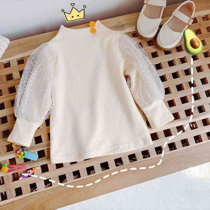 Spring Autumn Girls Lace Blouse Baby Turtleneck Collar Shirts Sweet Childrens Cotton Blouses Tops Chemise, White;black
Spring Autumn Girls Lace Blouse Baby Turtleneck Collar Shirts Sweet Childrens Cotton Blouses Tops Chemise, White;black