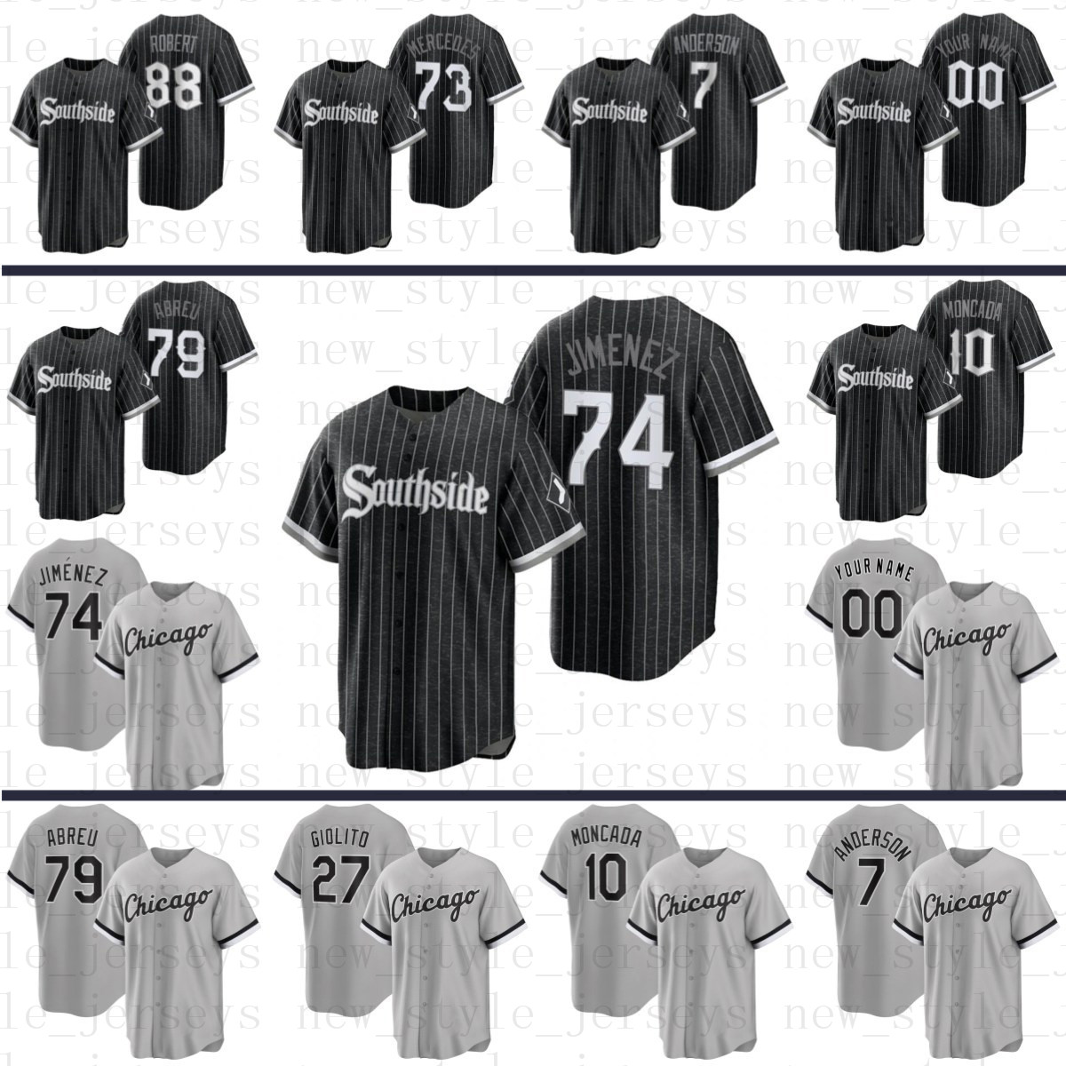 Southside White Sox Baseball Jerseys Luis Robert Bo Jackson Chicago Tim Anderson Yoan Moncada Ryan Burr Frank Thomas Todd Frazier Lucas Giol, Blue;black
Southside White Sox Baseball Jerseys Luis Robert Bo Jackson Chicago Tim Anderson Yoan Moncada Ryan Burr Frank Thomas Todd Frazier Lucas Giol, Blue;black
