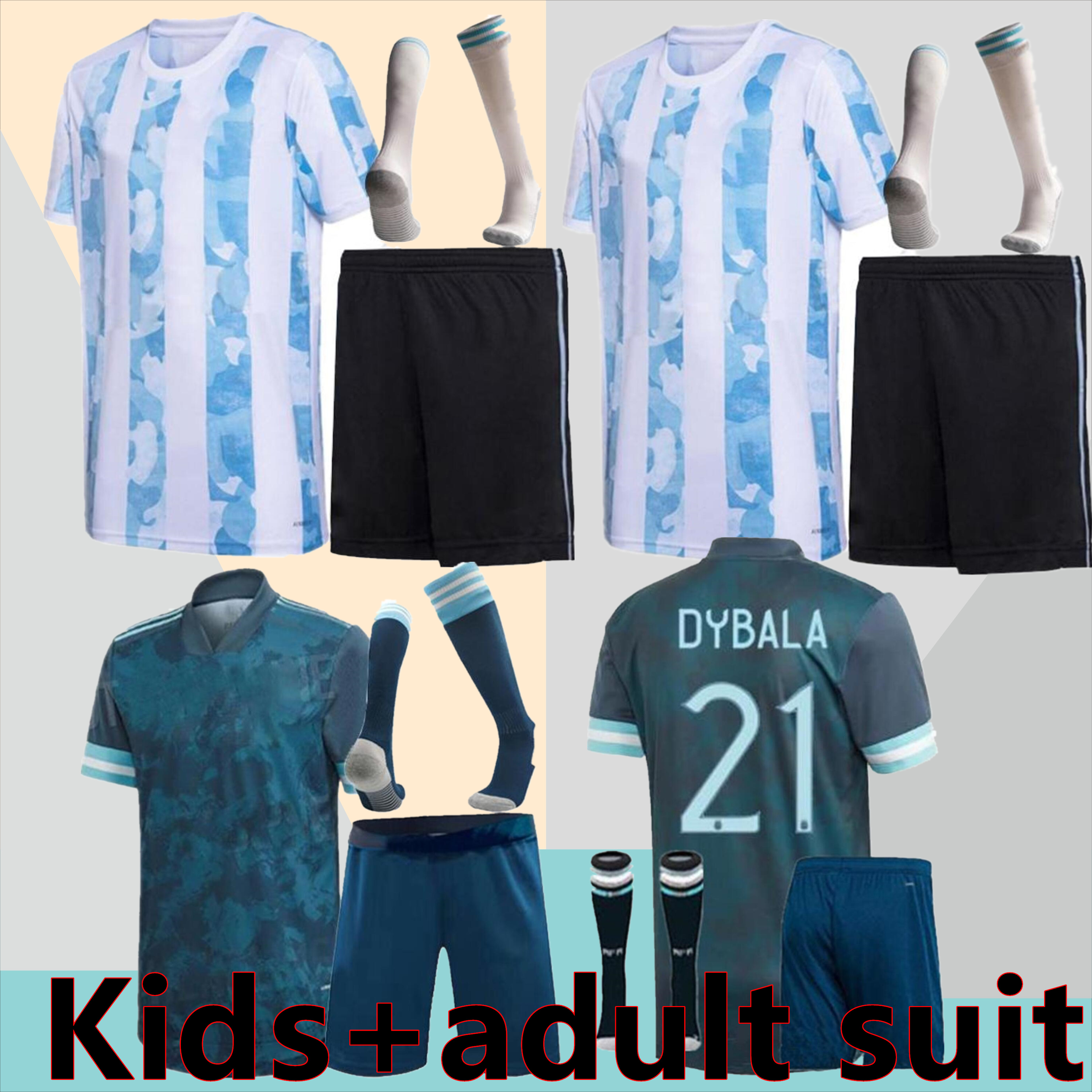Argentina soccer Jersey Fans and version 2021 Copa america MESSI DYBALA AGUERO football shirt Men Kids kit+Socks sets uniforms 20 21, Black;yellow
Argentina soccer Jersey Fans and version 2021 Copa america MESSI DYBALA AGUERO football shirt Men Kids kit+Socks sets uniforms 20 21, Black;yellow