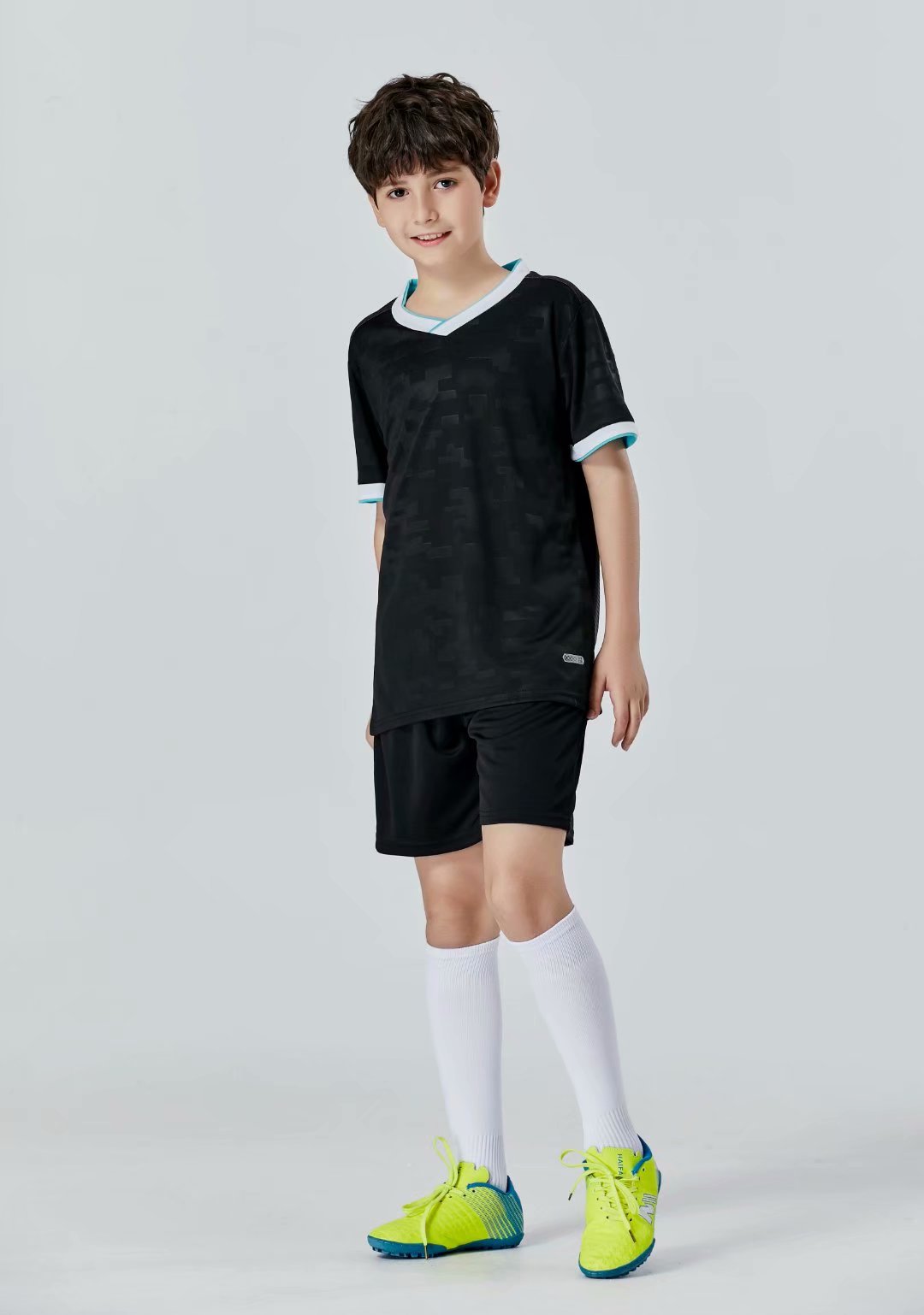 #043 Football uniform men+kids soccer Jersey printing team custom track and field sports short-sleeved shirt, Black;yellow
#043 Football uniform men+kids soccer Jersey printing team custom track and field sports short-sleeved shirt, Black;yellow