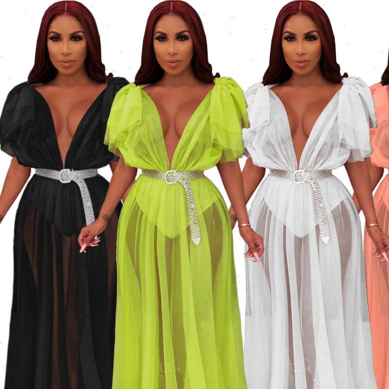 summer mesh transparent deep womens dress v neck waist maxi nigth club party flare sleeve long dresses vestidos, Black;gray
summer mesh transparent deep womens dress v neck waist maxi nigth club party flare sleeve long dresses vestidos, Black;gray
