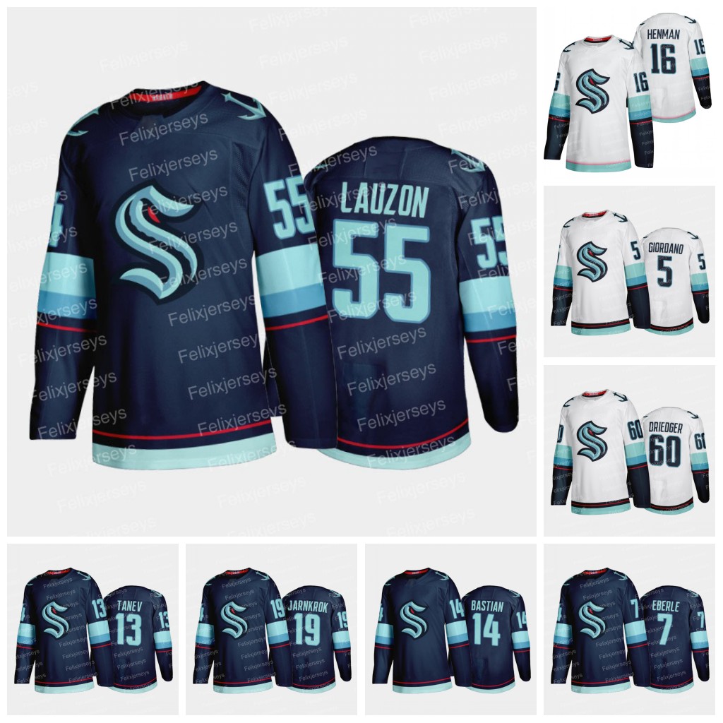 Seattle Kraken 55 Jeremy Lauzon Jersey 13 Brandon Tanev 7 Eberle 37 Yanni Gourde 14 Nathan Bastian 19 Calle Jarnkrok 5 Mark Giordano 6 Adam Larsson 60 Chris Driedger, Home jersey youth s-xl
Seattle Kraken 55 Jeremy Lauzon Jersey 13 Brandon Tanev 7 Eberle 37 Yanni Gourde 14 Nathan Bastian 19 Calle Jarnkrok 5 Mark Giordano 6 Adam Larsson 60 Chris Driedger, Home jersey youth s-xl