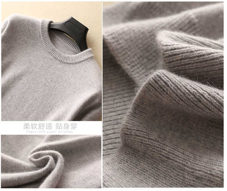 Selling Cashmere Cotton Blended Thick Pullover Men Sweater autumn winter jersey Jumper hombre pull Knitted sweater 211008